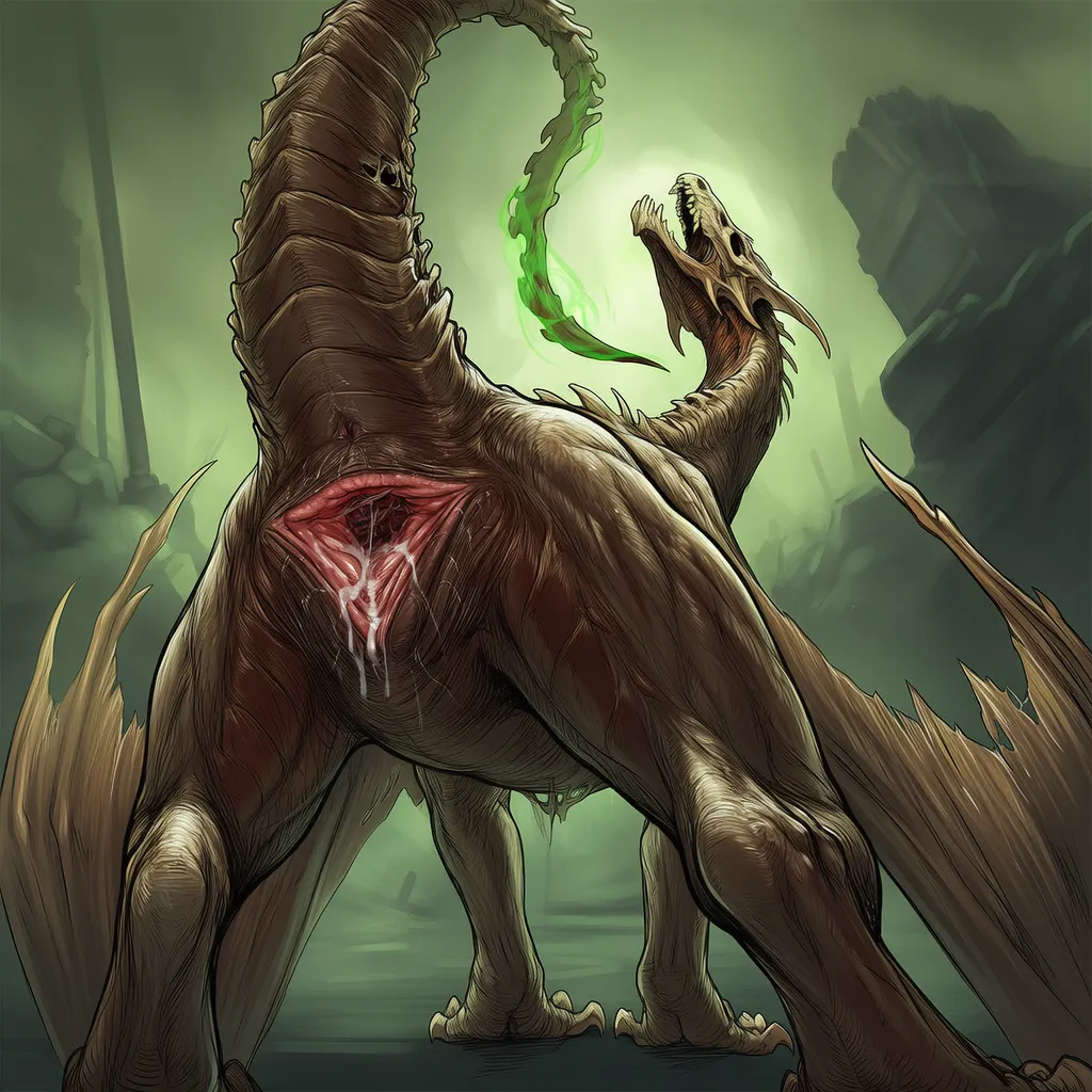 Happy Halloween! Are You Man Enough for Zombie Dragussy?[F](HoboZombie){NovelAI}