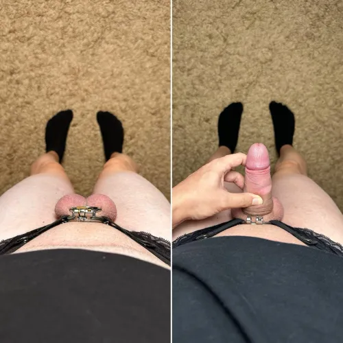 I used to be a little over 7 inches when fully erect. Does it look like that? I'm uncut, so there's still some foreskin when I'm hard. It also curves downward, and I tried to straighten it in the photo to show the full length.