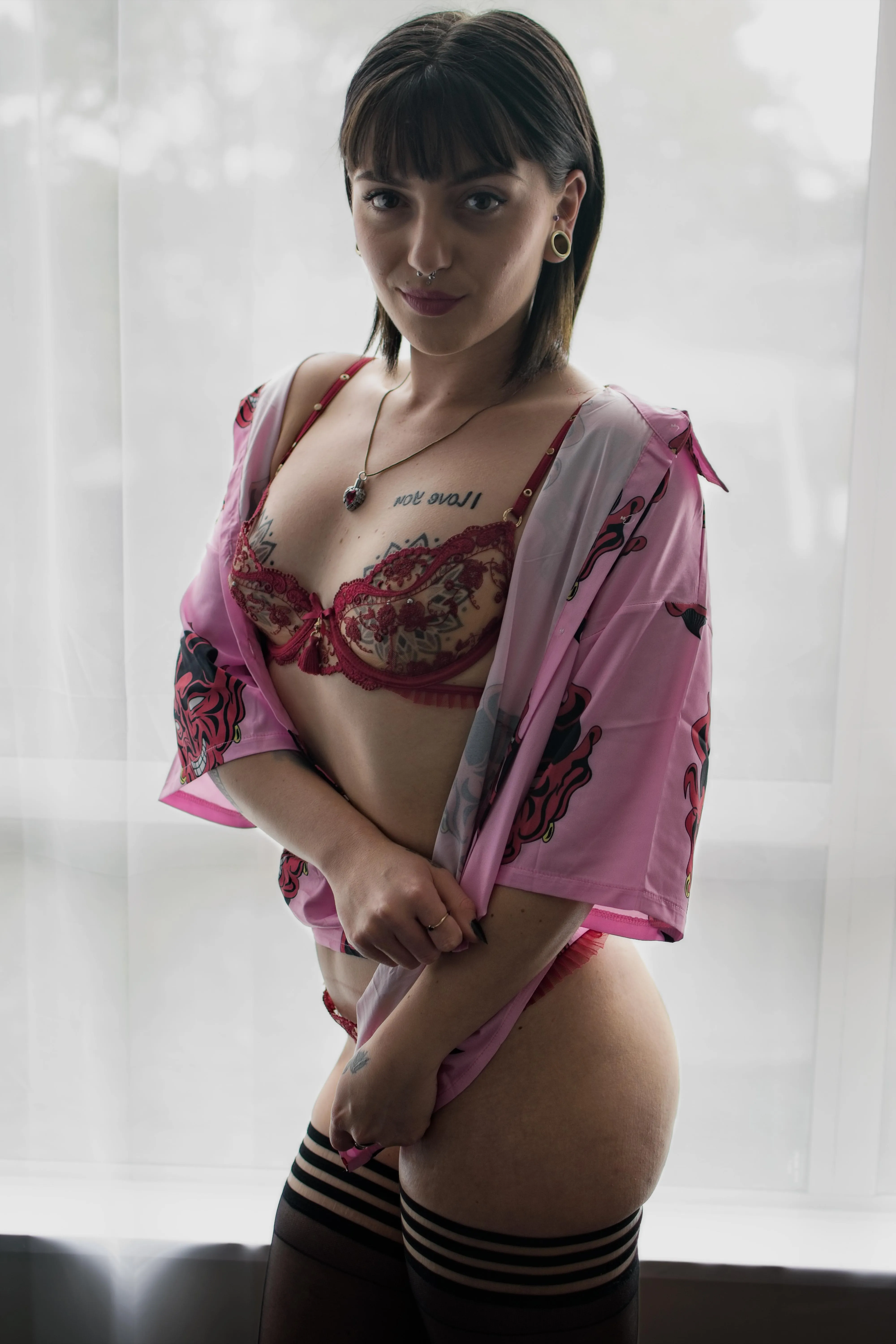 Ink, Lace, and a Moment of Intimate Grace