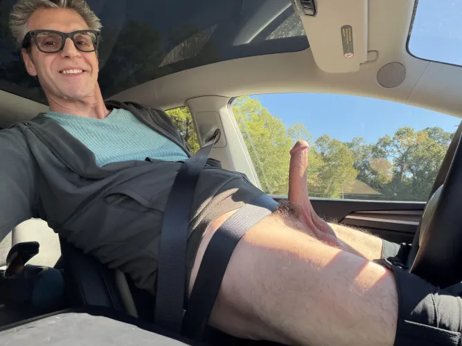 Making sure my cock’s visible in the window (57)