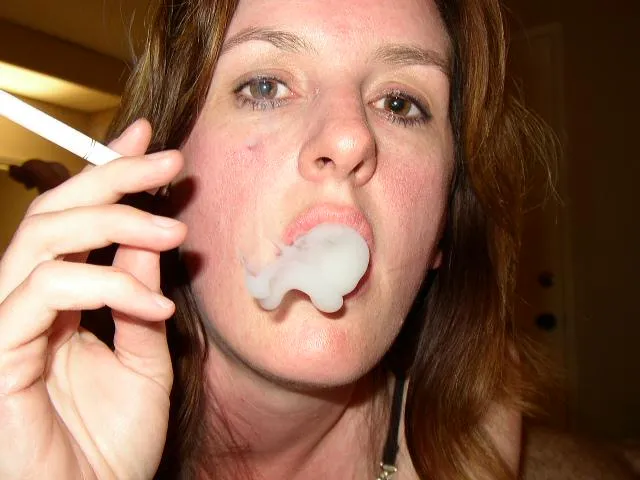 Sexy inhale and about to go down on my cock