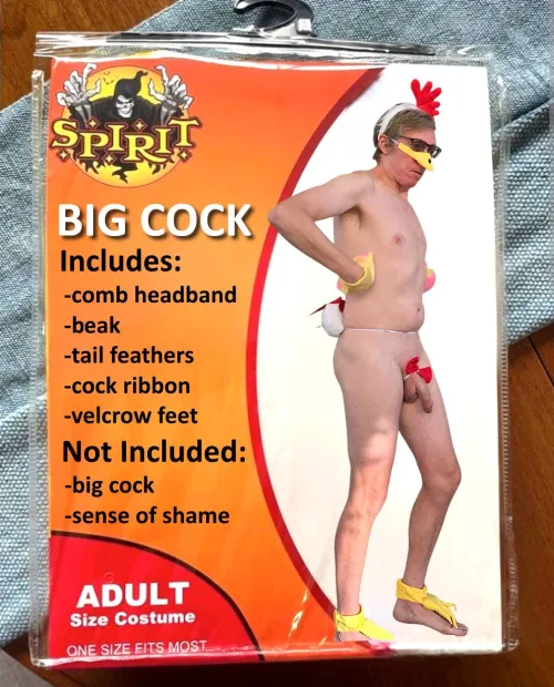 I thought about wearing a sexy costume for Halloween, but I chickened out! 🐓