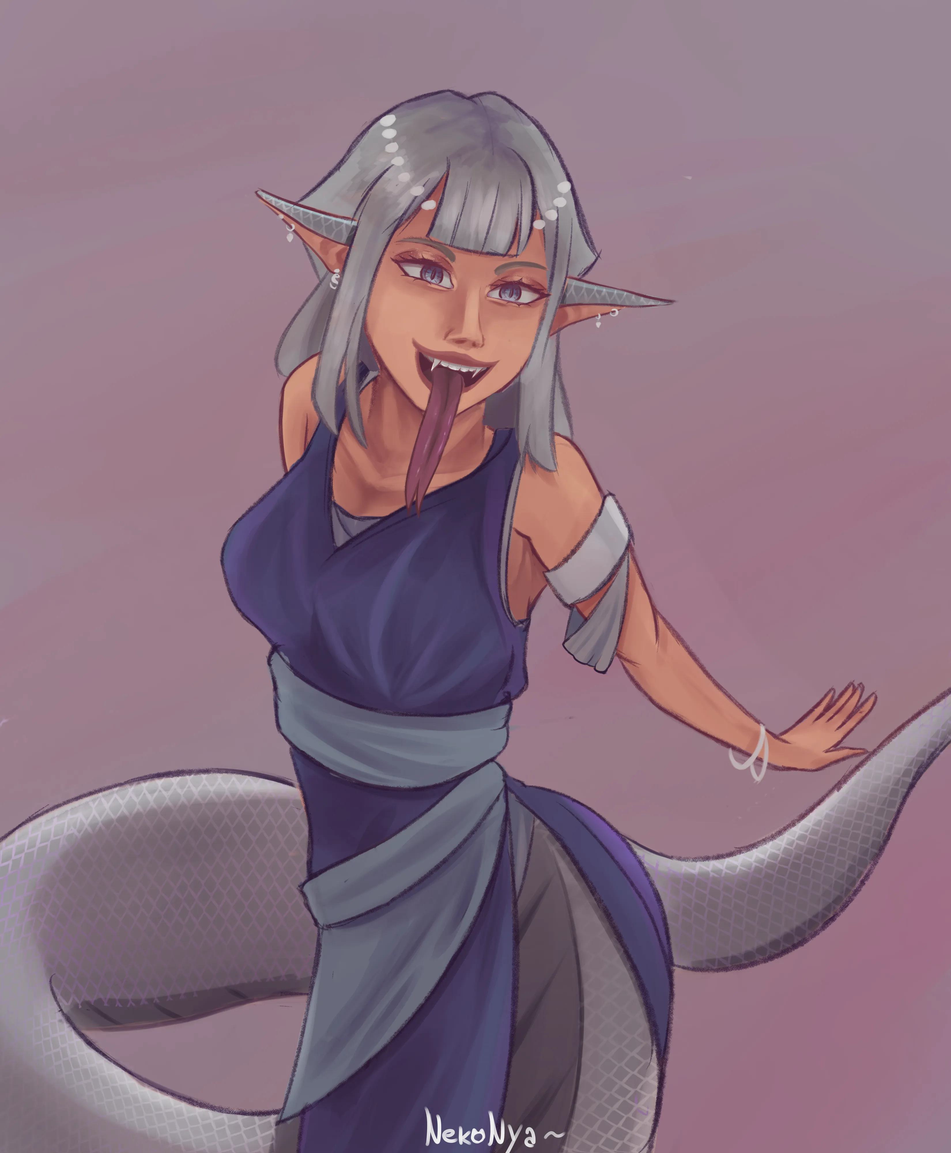 Silver Lamia –  by me