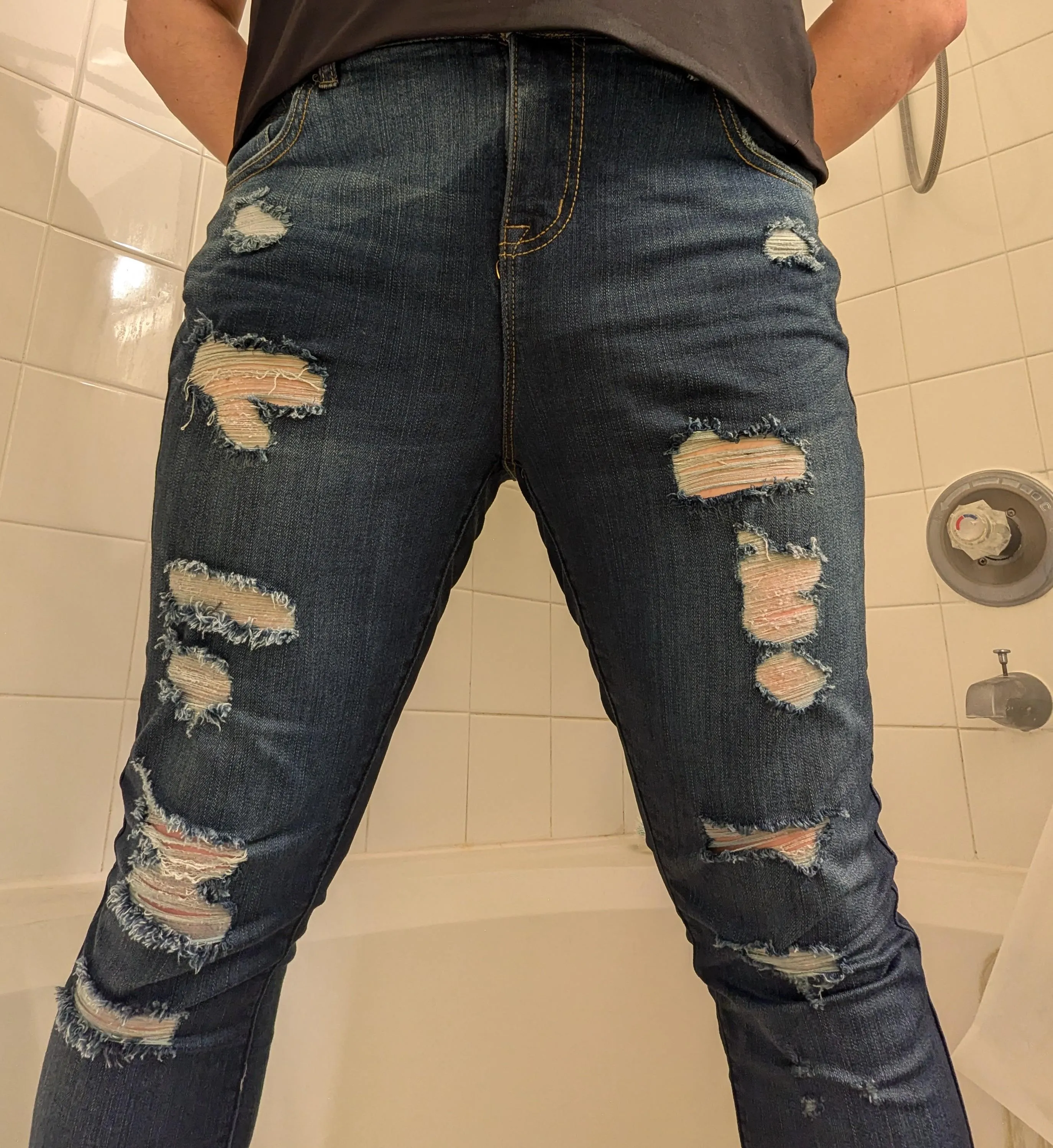 This is what happens when your hands are tied up