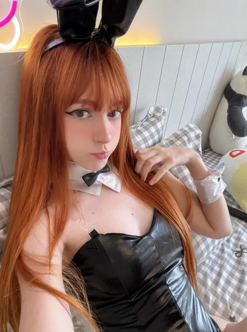 Naughty bunny waiting to be caught and thumped