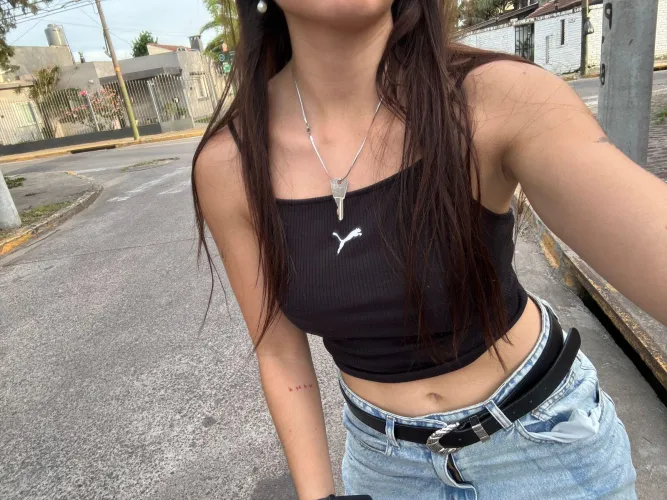 While my cuckold stays locked up at home, I go out to do the shopping.