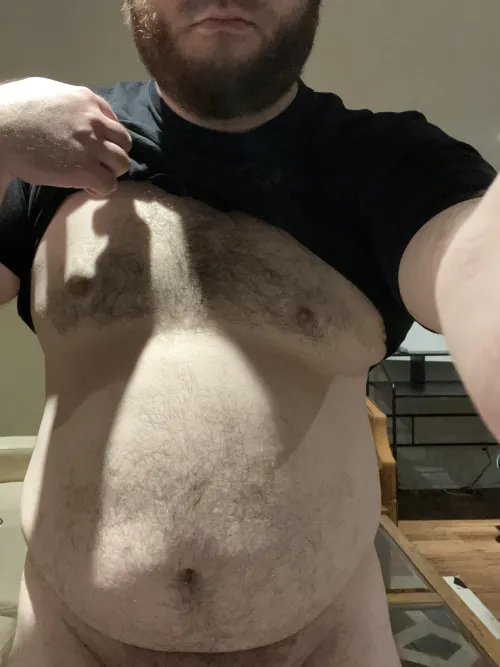 Who wants to touch my chubby hairy belly?? ;)