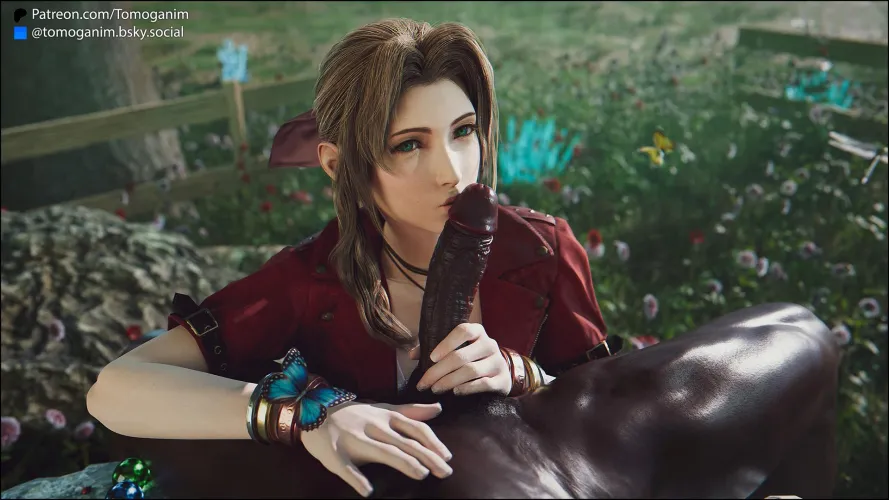 Aerith - Kiss from the Flower Girl (Tomoganim) [Final Fantasy]