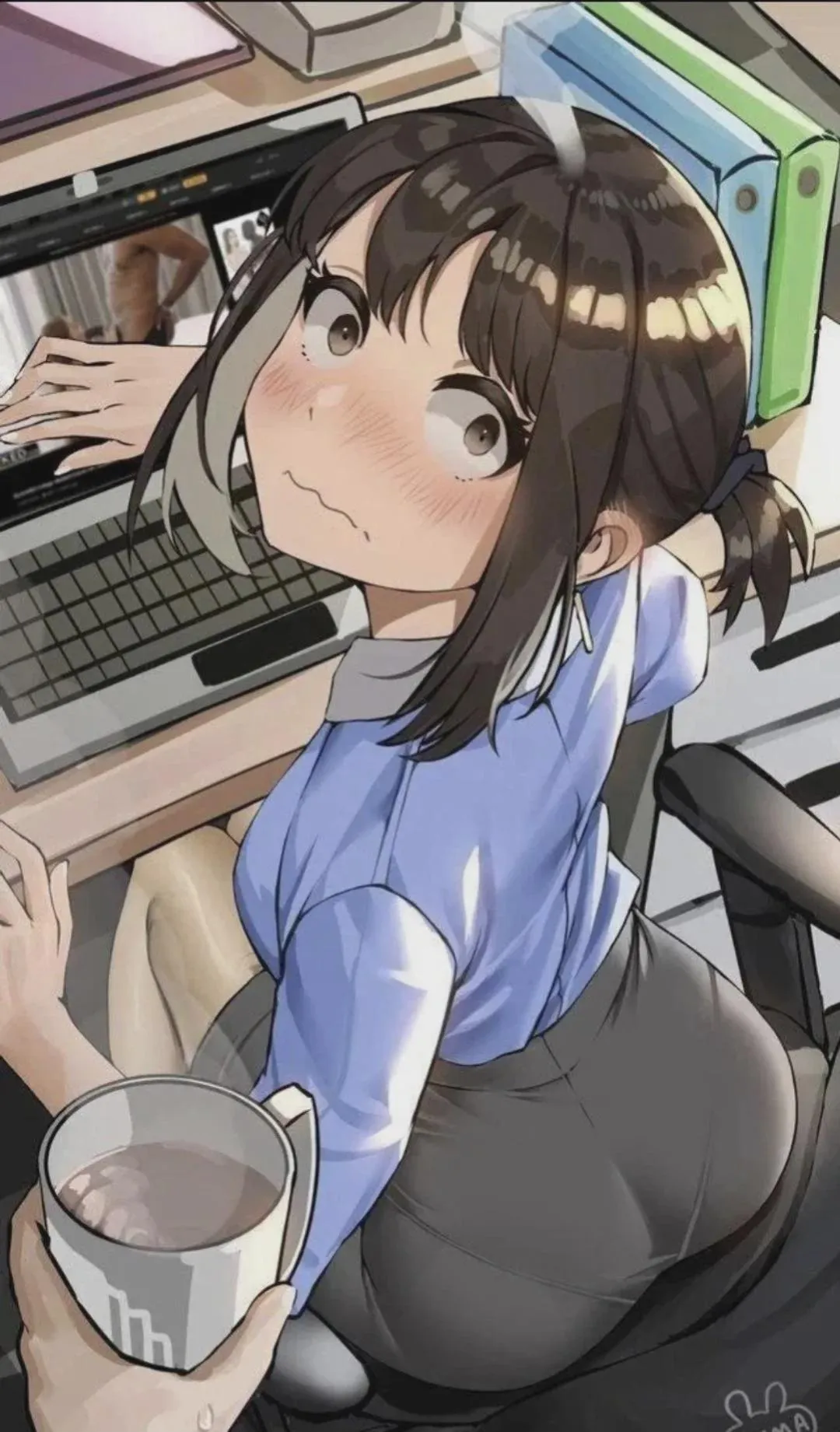 Caught her watching porn