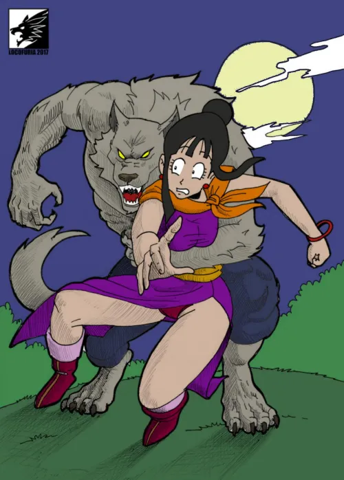 Chi Chi meets the werewolf [Lineart by locofuria, colors by me.]