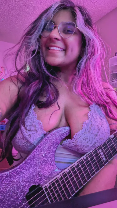 did anyone order a metal guitarist with huge tits? 👀