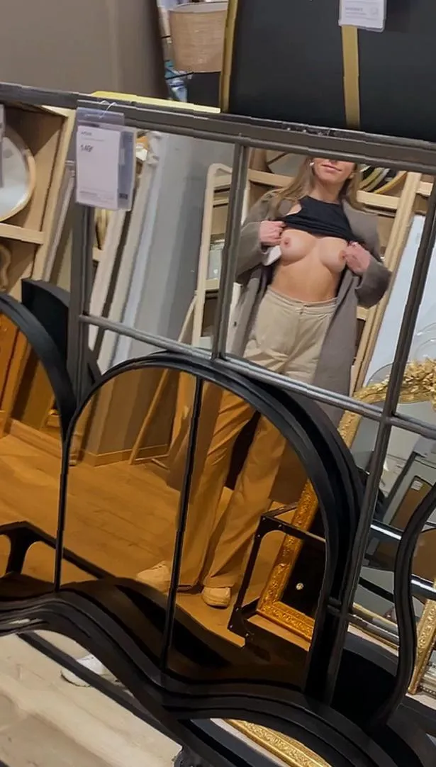 Every time I see a mirror at the mall