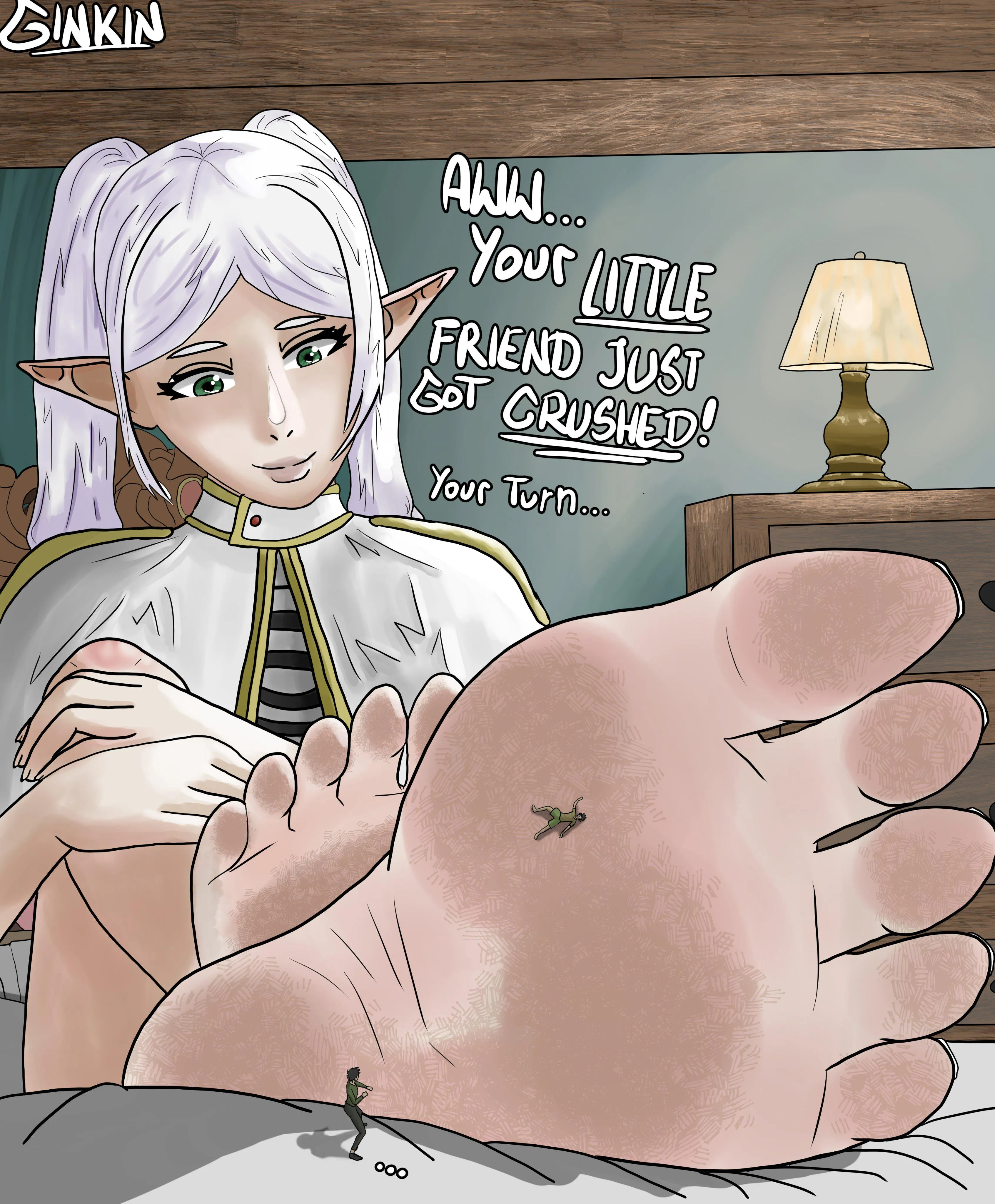 Giantess Frierien feet worship!