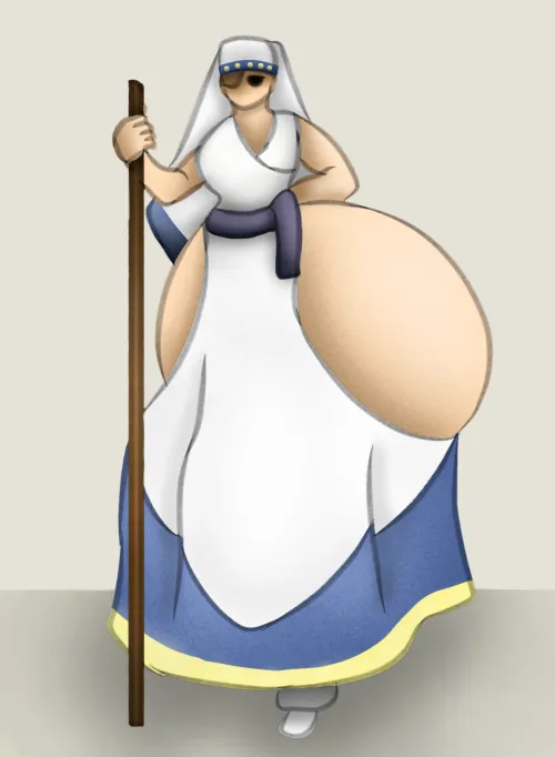 Hyper ass, but only on one side.