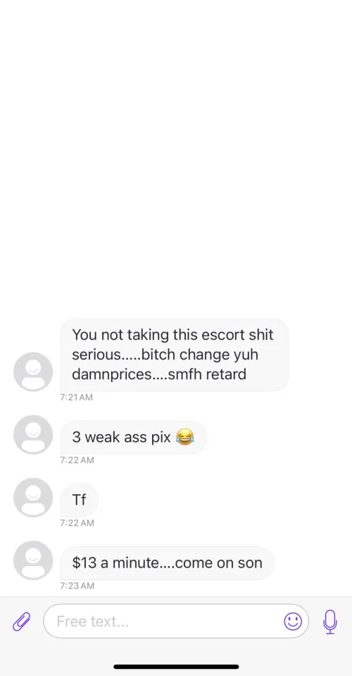 I think my existence triggered his checking account