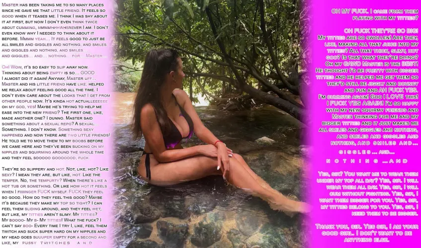 little friends make my brain fill my tits