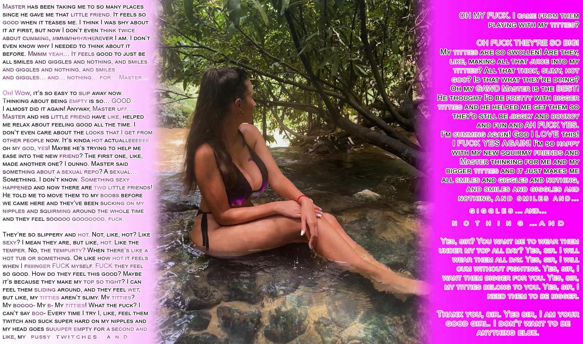 little friends make my brain fill my tits