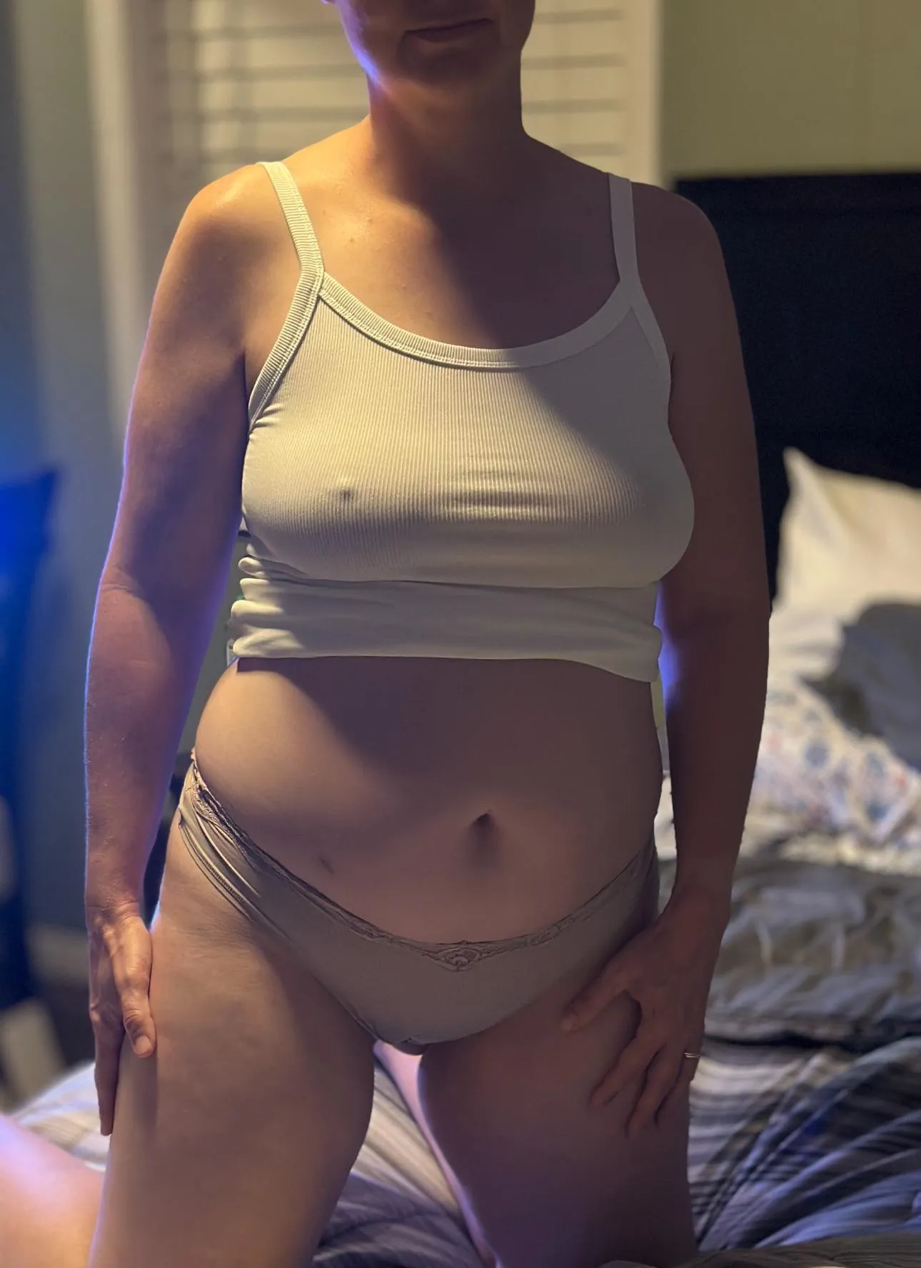 Midsize momma is ready for bed