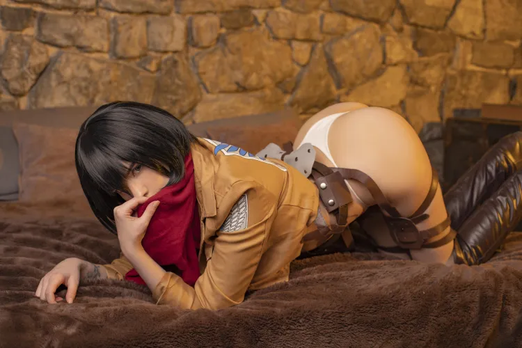 Mikasa Ackerman cosplay by BakaFuwa