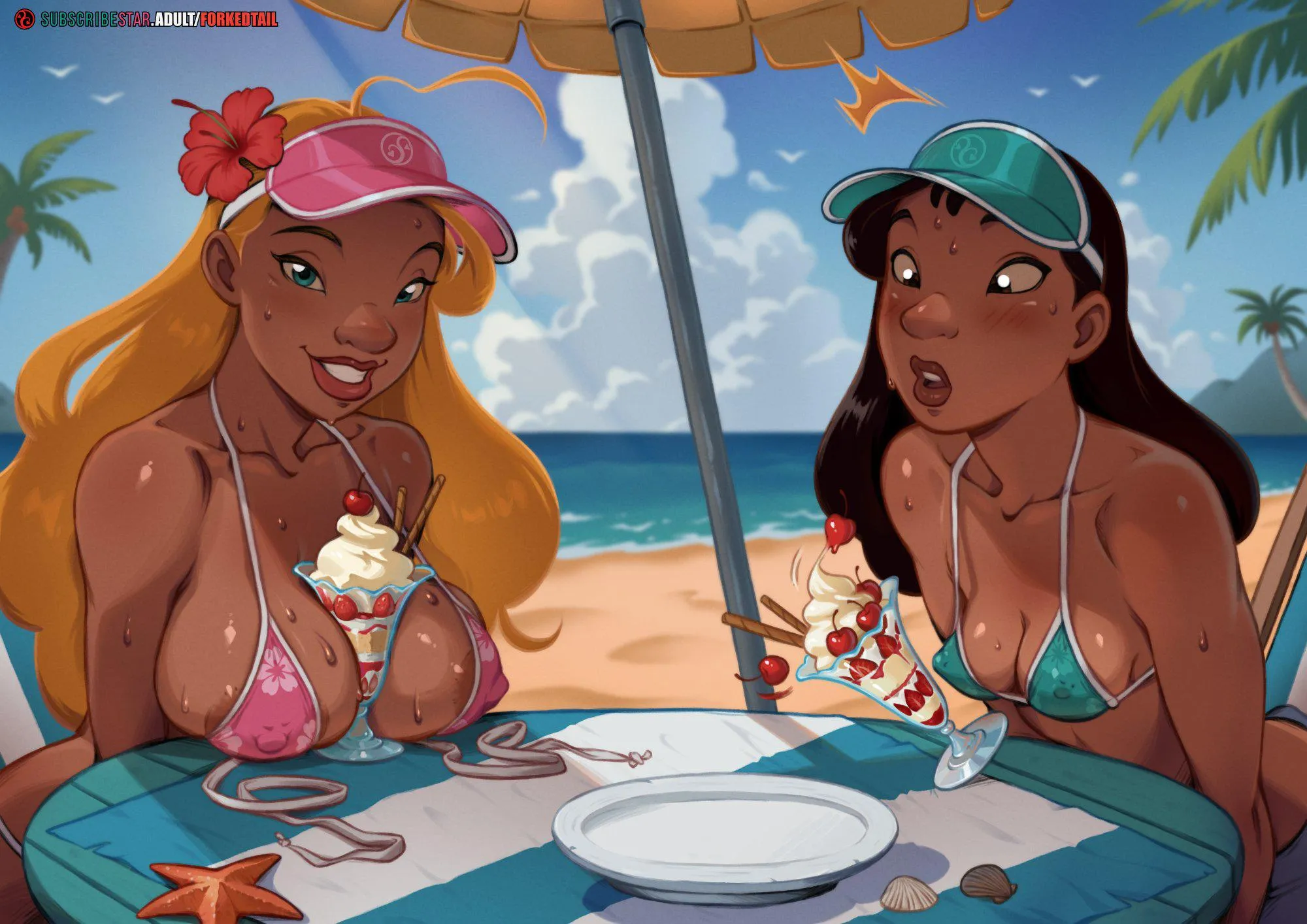 Nani and the Lifeguard (ForkedTail) [LILO & STITCH]