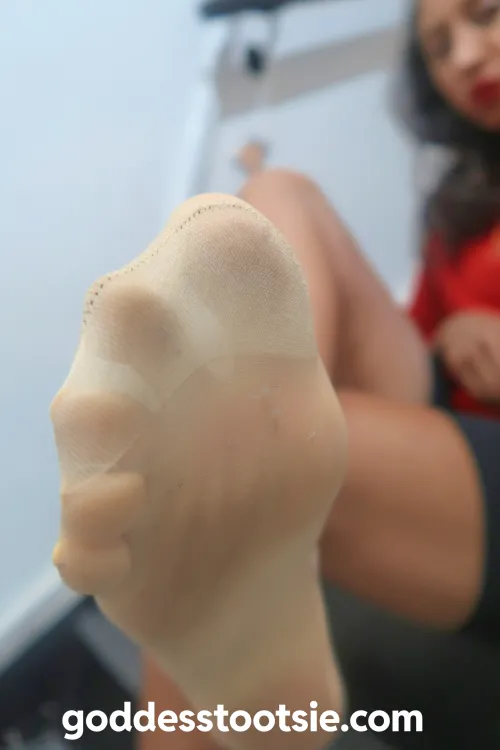 On your knees. You’re not worthy to look up until I say so.