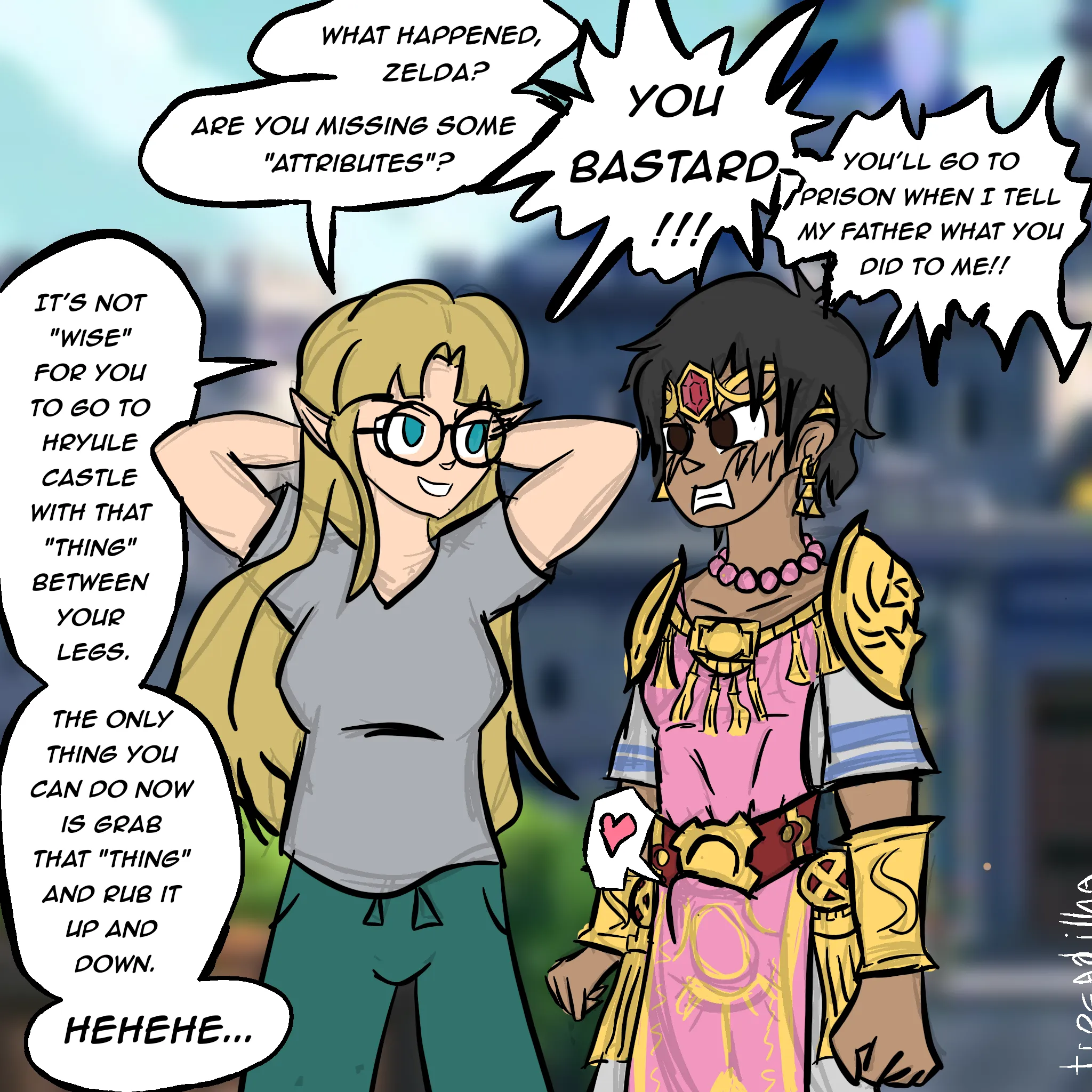 Zelda and Weird Nerd Body Swap