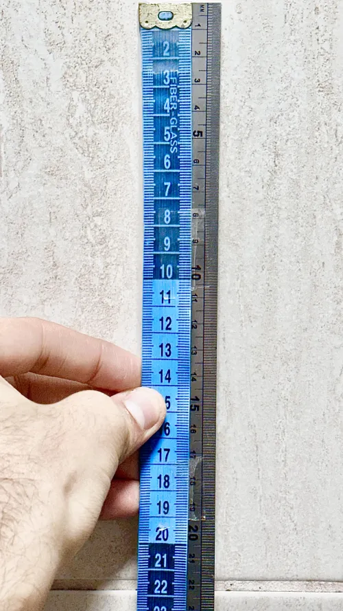 Discrepancy on measuring tape.