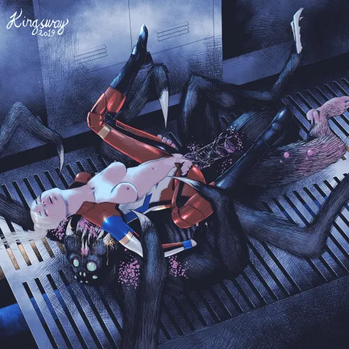 Elza vs Manspider (Kingsway) [Resident Evil]