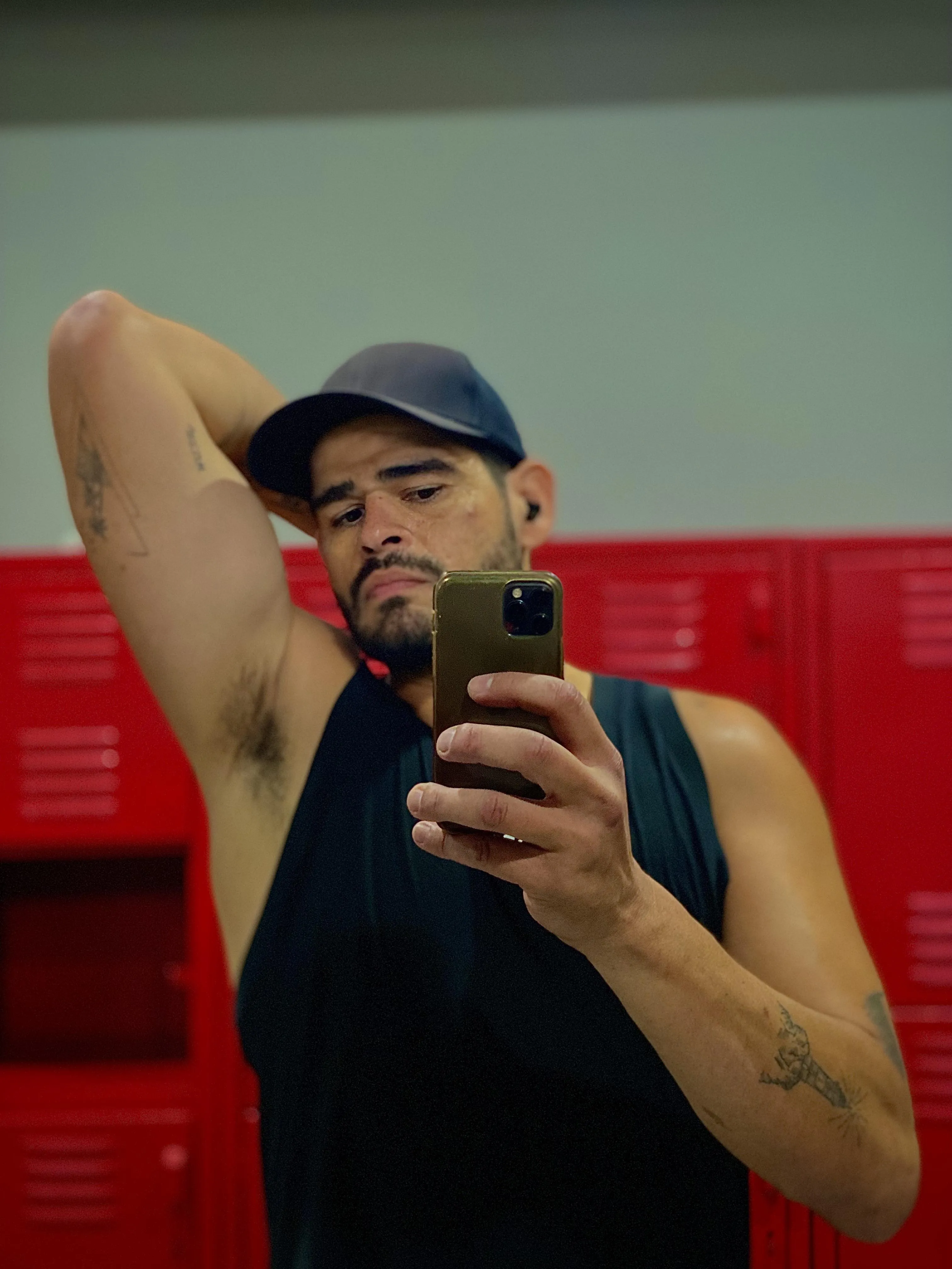 Embracing armpits and their musky magic.