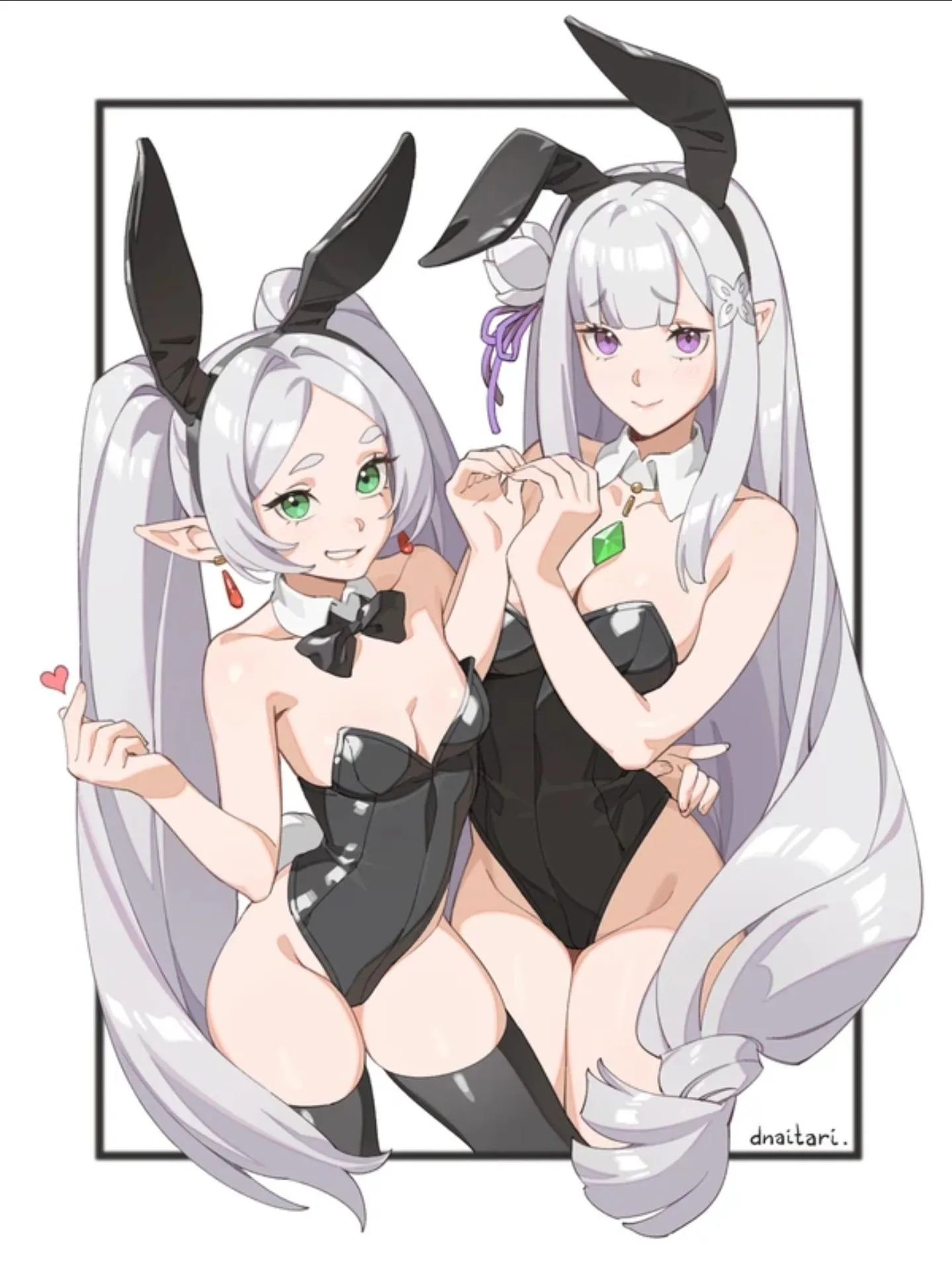 Emilia and Frieren. The Dreamteam