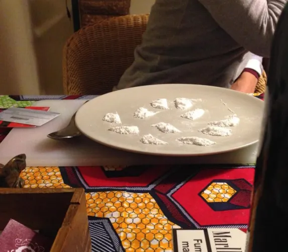 Female doing fat lines and skiing alone horny solo