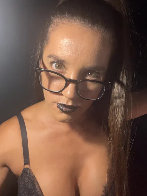 I’m pure sensuality… and I’m wearing my glasses too :)