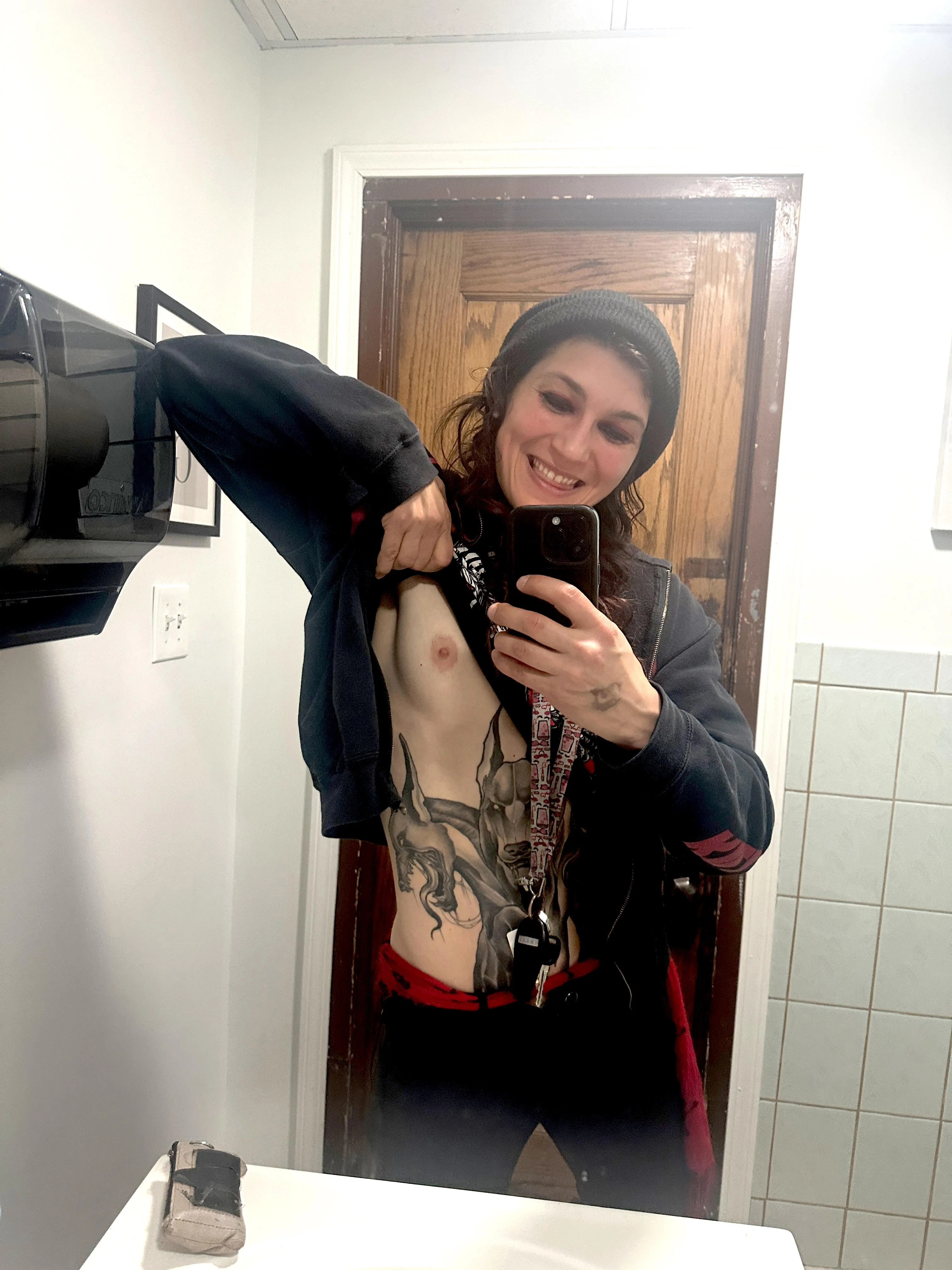 Leather pants & tattoos