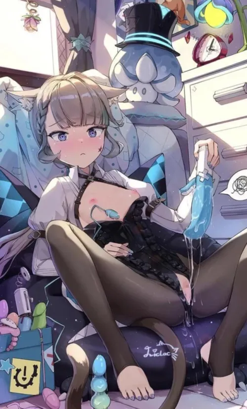 Lynette having some fun