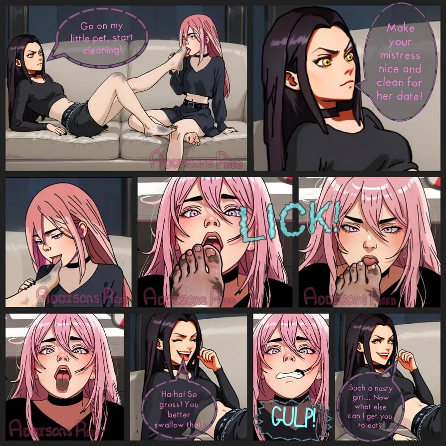 Salem and Her Pet [feet] [dirty feet] [Lesdom] [footworship]