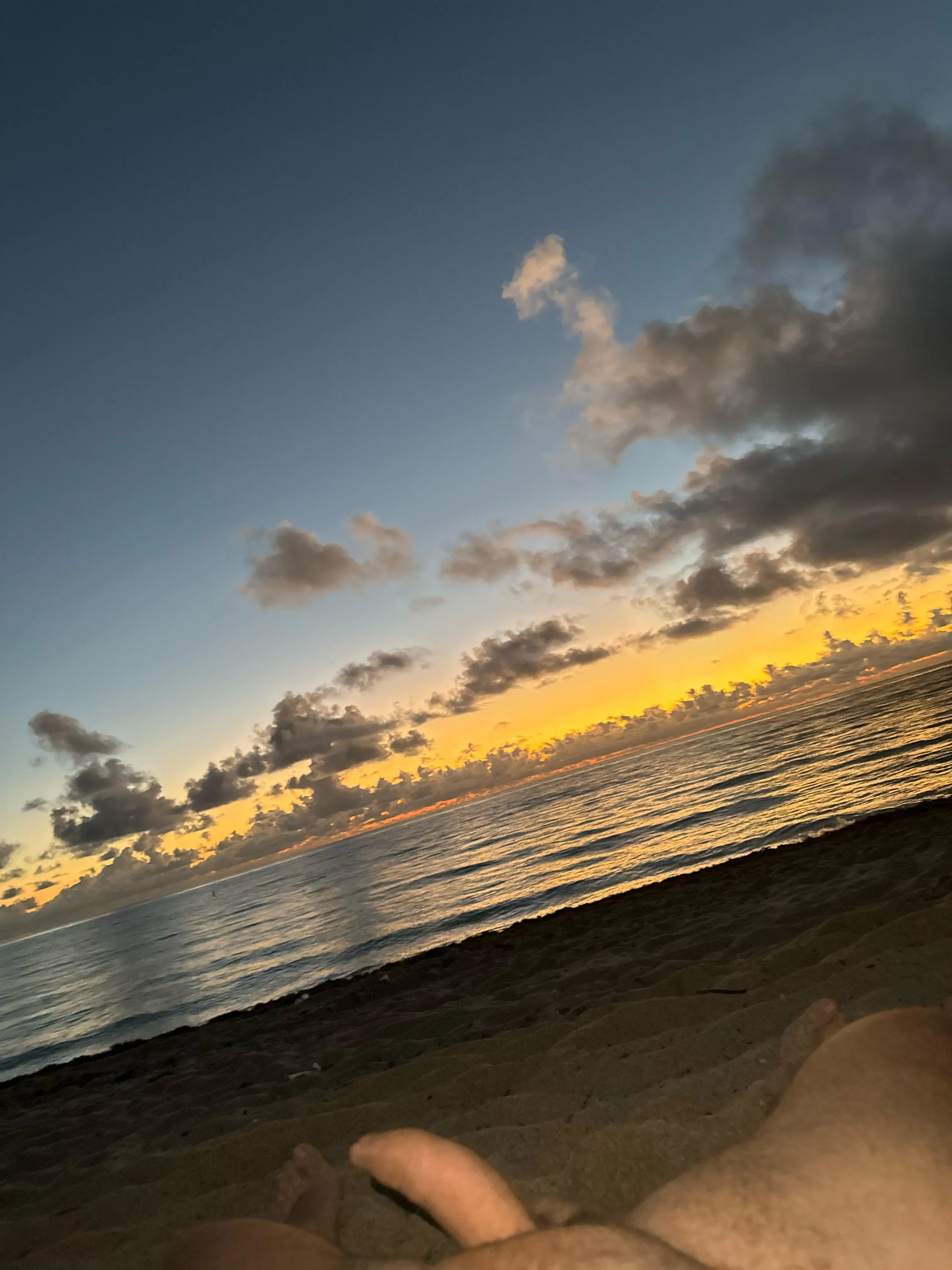 The sunrise is beautiful