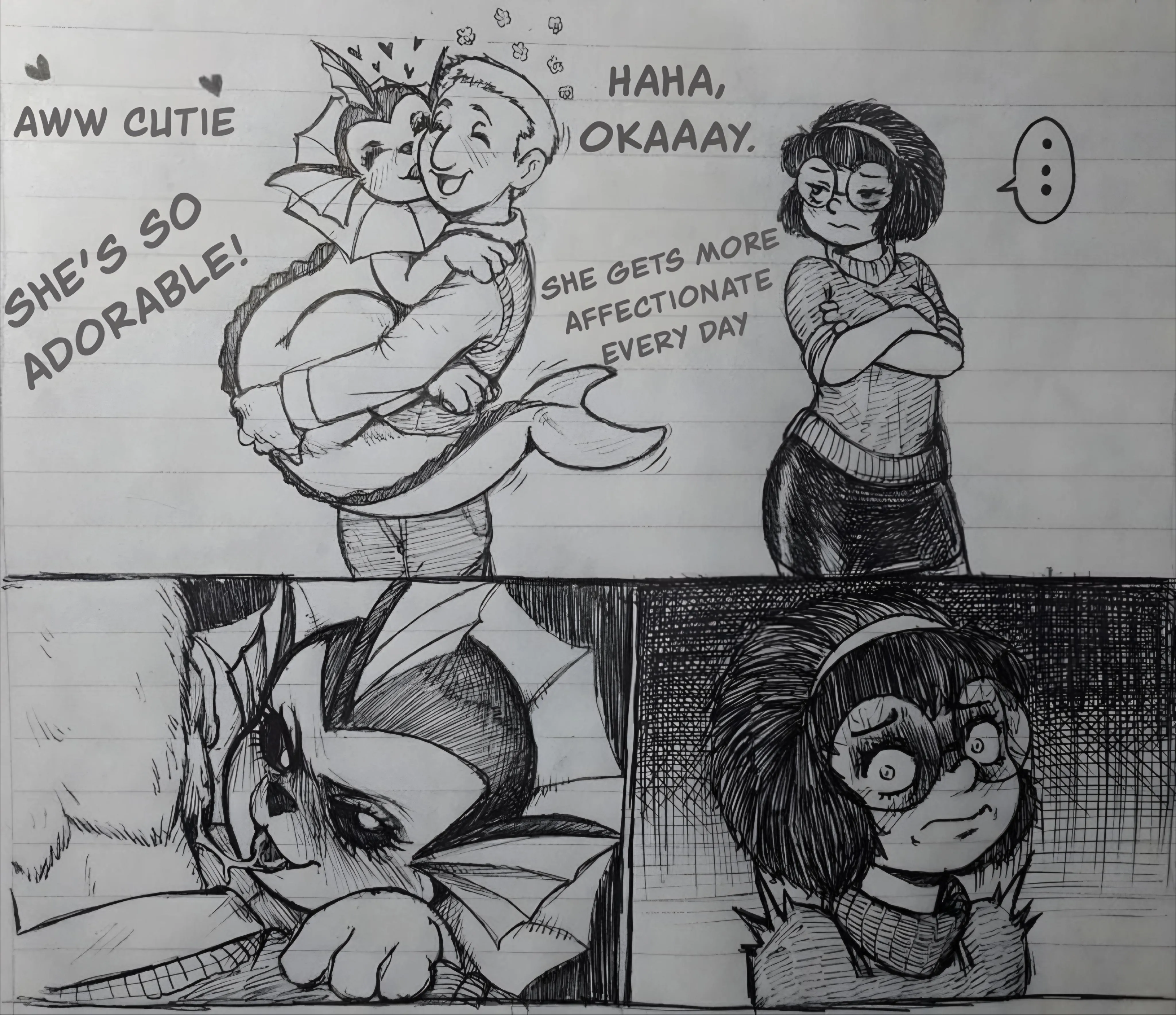 When she wants to show off