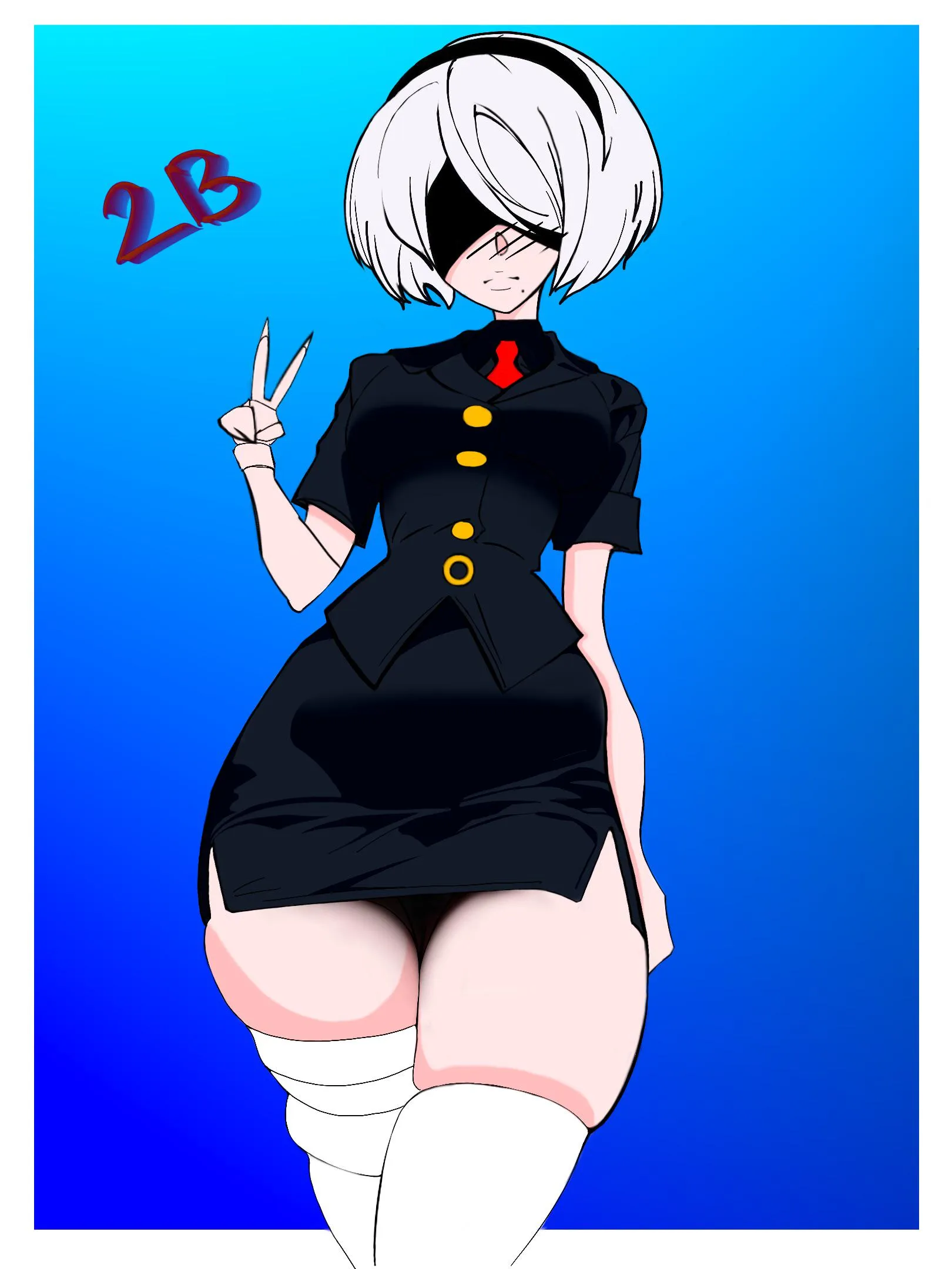 YoRHa No. 2 Type B (drawn by me)