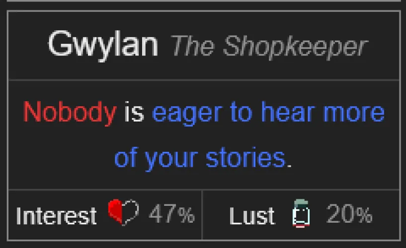 About completing the ritual and Gwylan