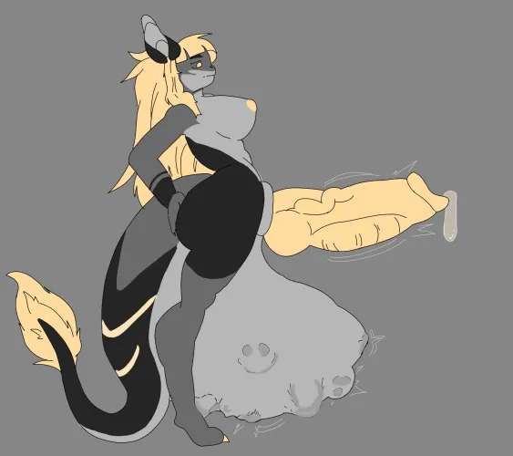 Fanart for SlimeDragonHeft of her dragon  (made by me)