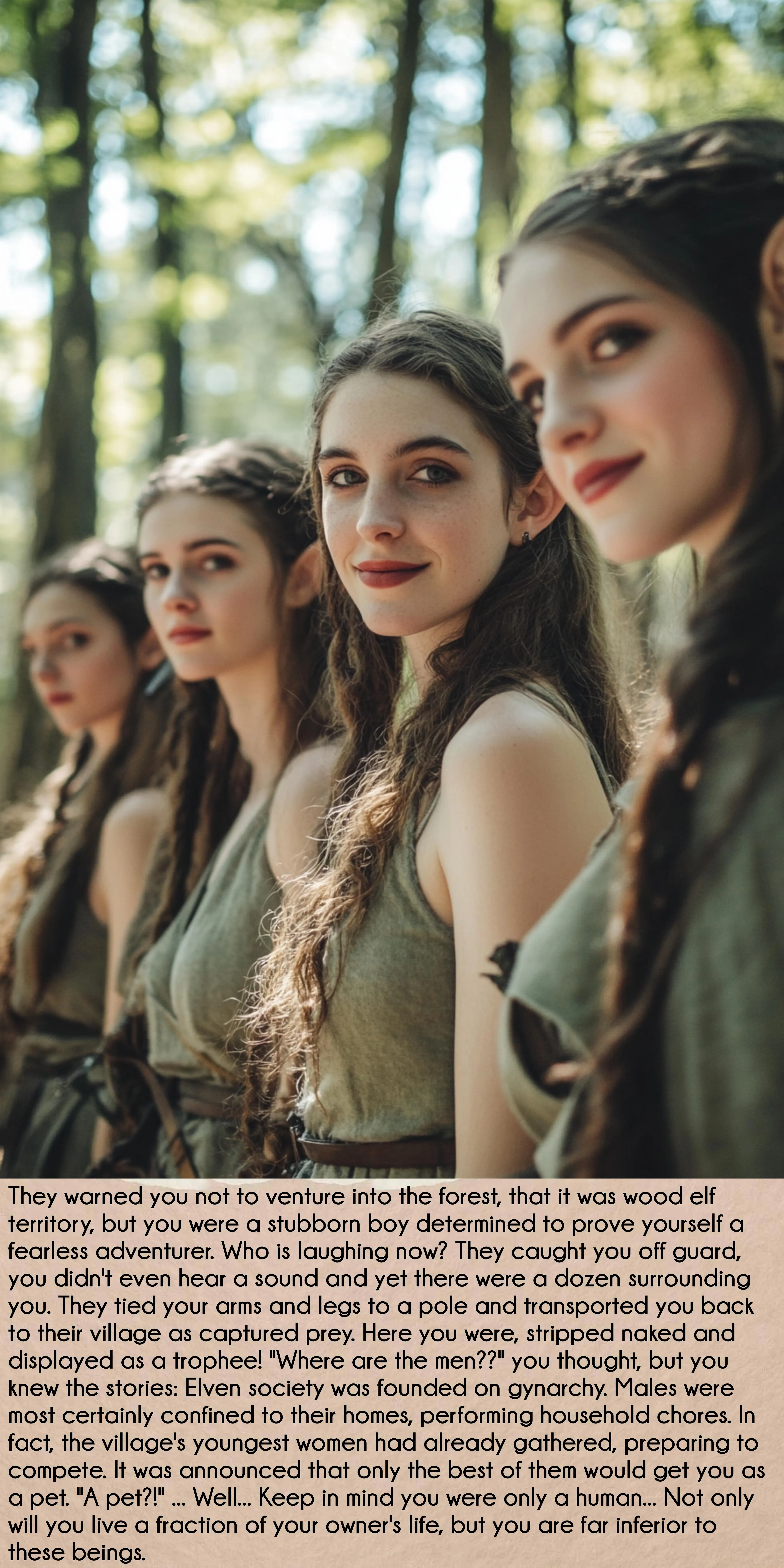 Humans are meant to be elves' pets [no ImageFap]