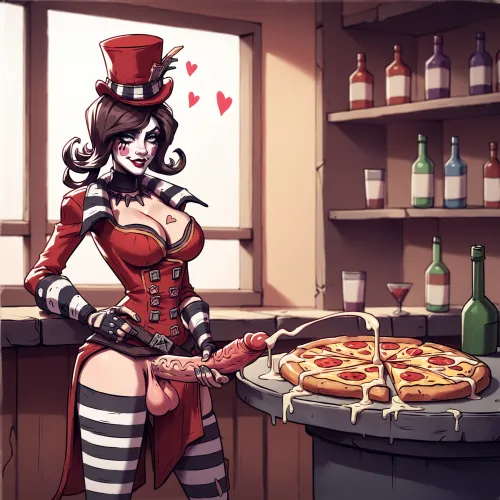 Mad Moxxi's Creamsauce pizza