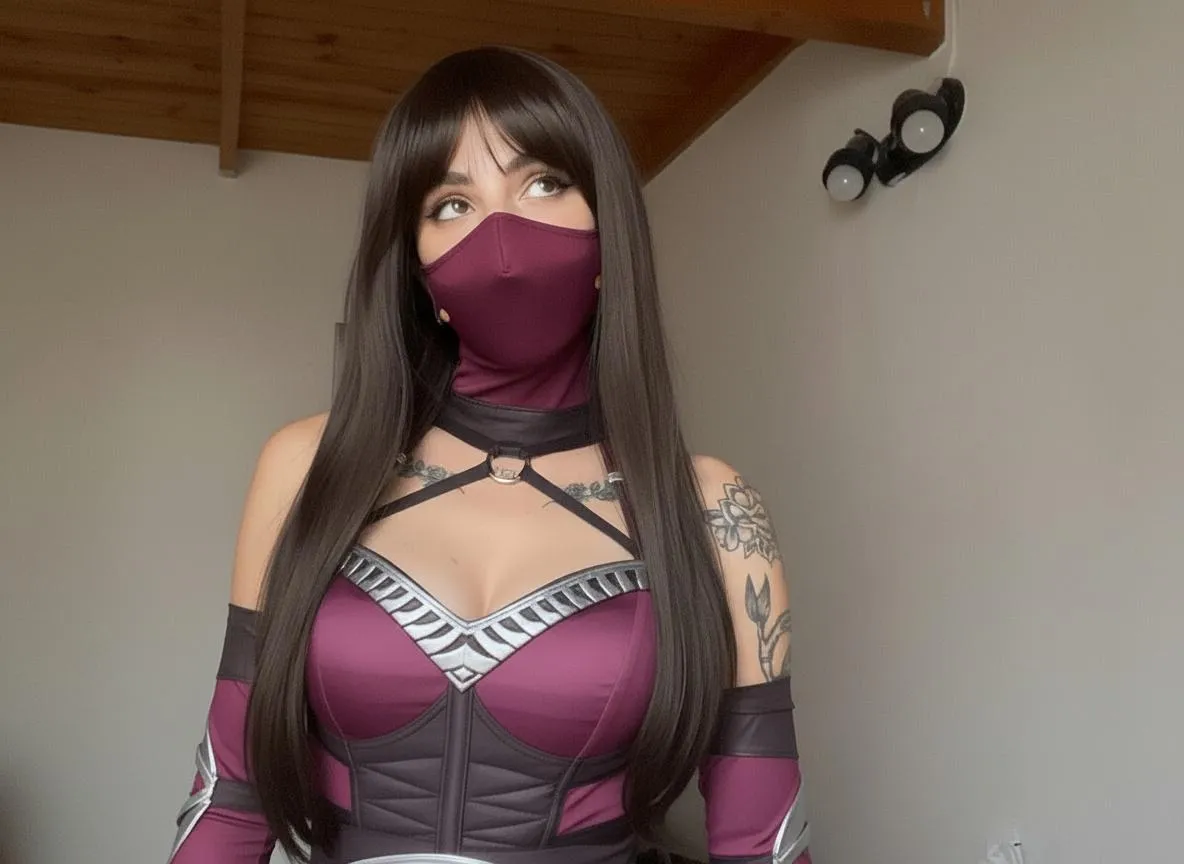 Mileena cosplay from Mortal Kombat (Tiffany Parker)
