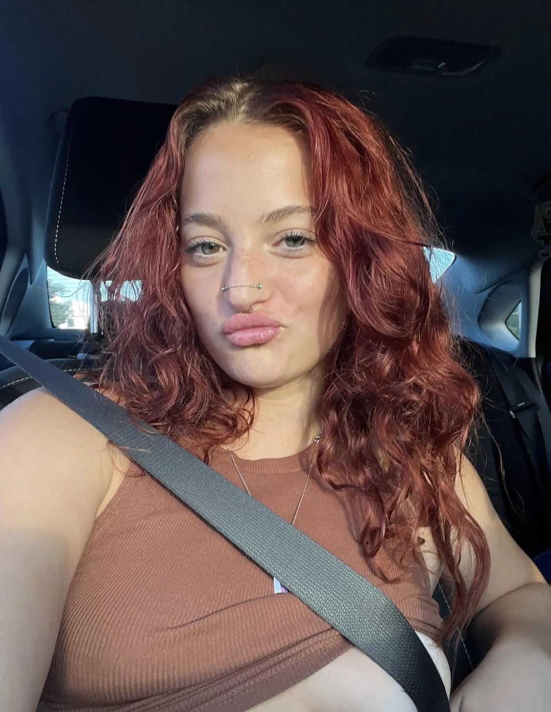 Mom tits almost cause a car crash