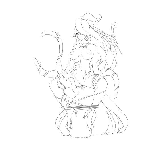 One of our spiciest characters in the process (Dryad Quest)