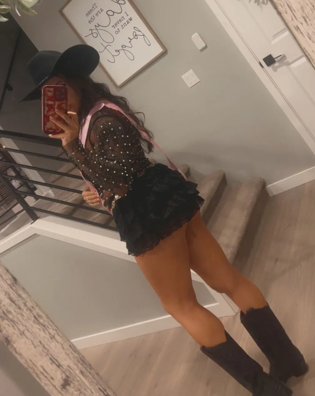 Pretty and ready for some line dancing..