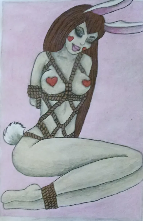 Rope Bunny,by me,2025,poscas&fineliner
