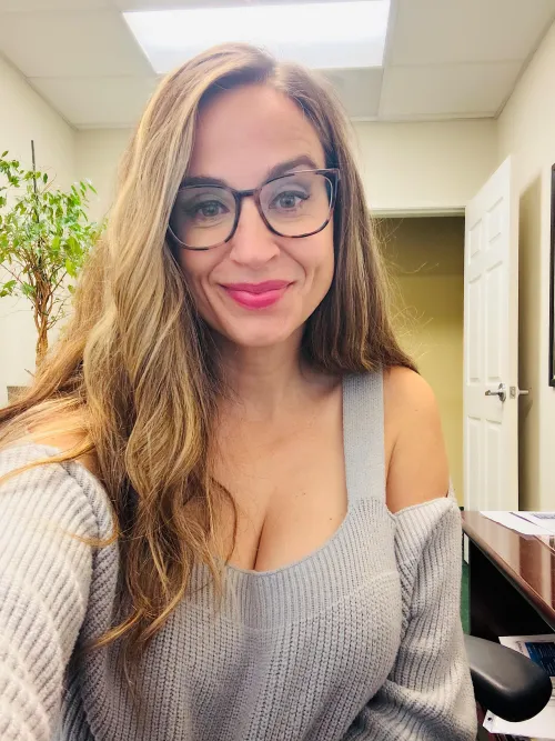 Selfie from the desk