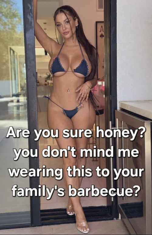 She's already wearing it because she wants to go dressed like that