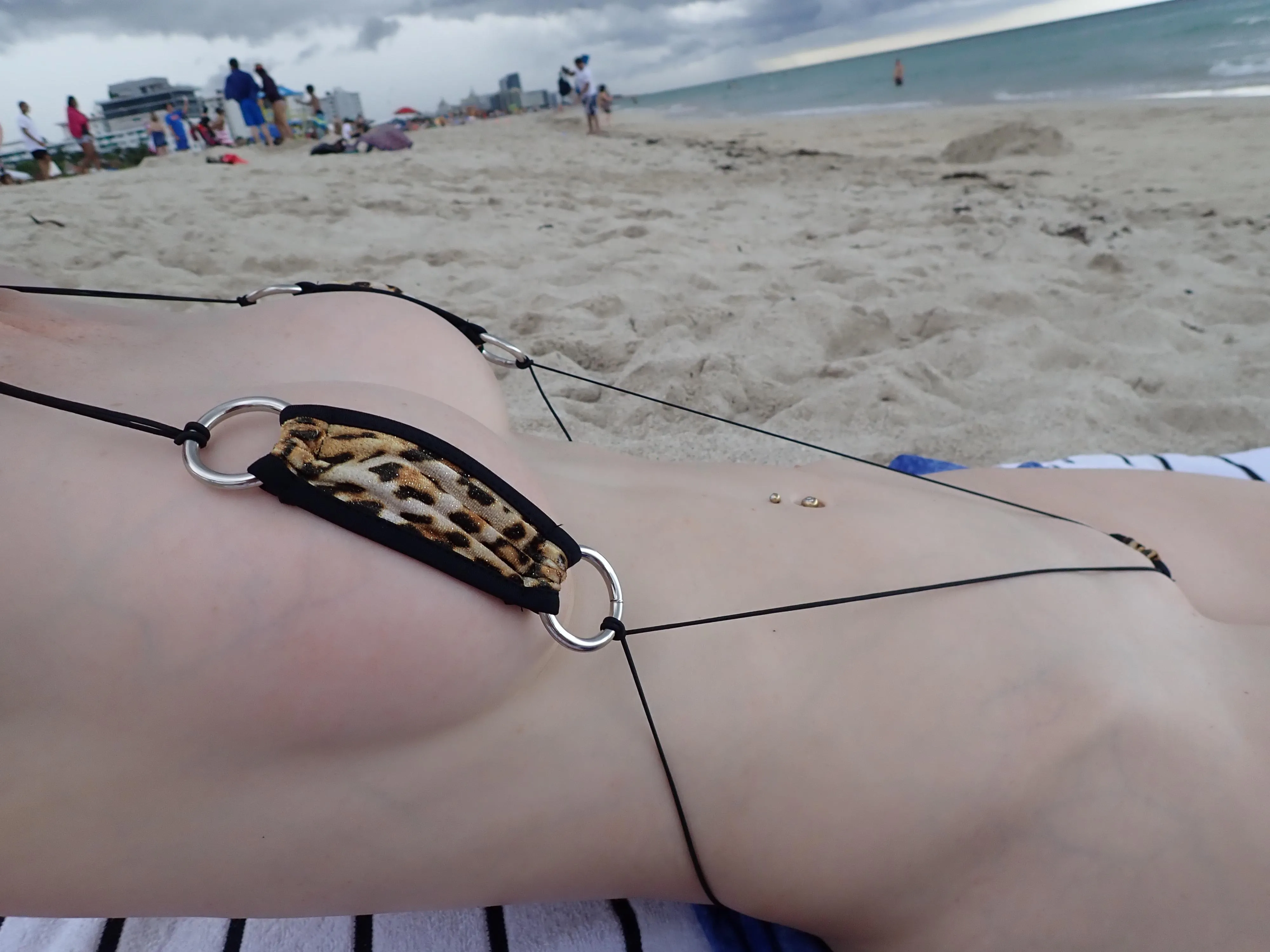 Showing off in my sling bikini